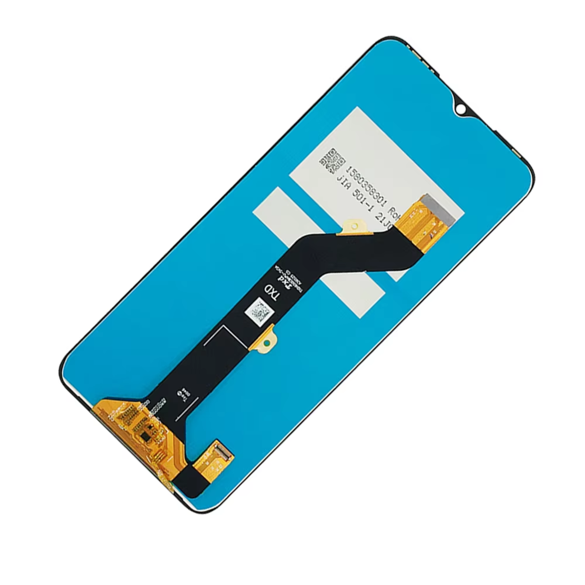 Дисплей (экран) для Tecno Spark 7 Original 100% c тачскрином, черный - фото