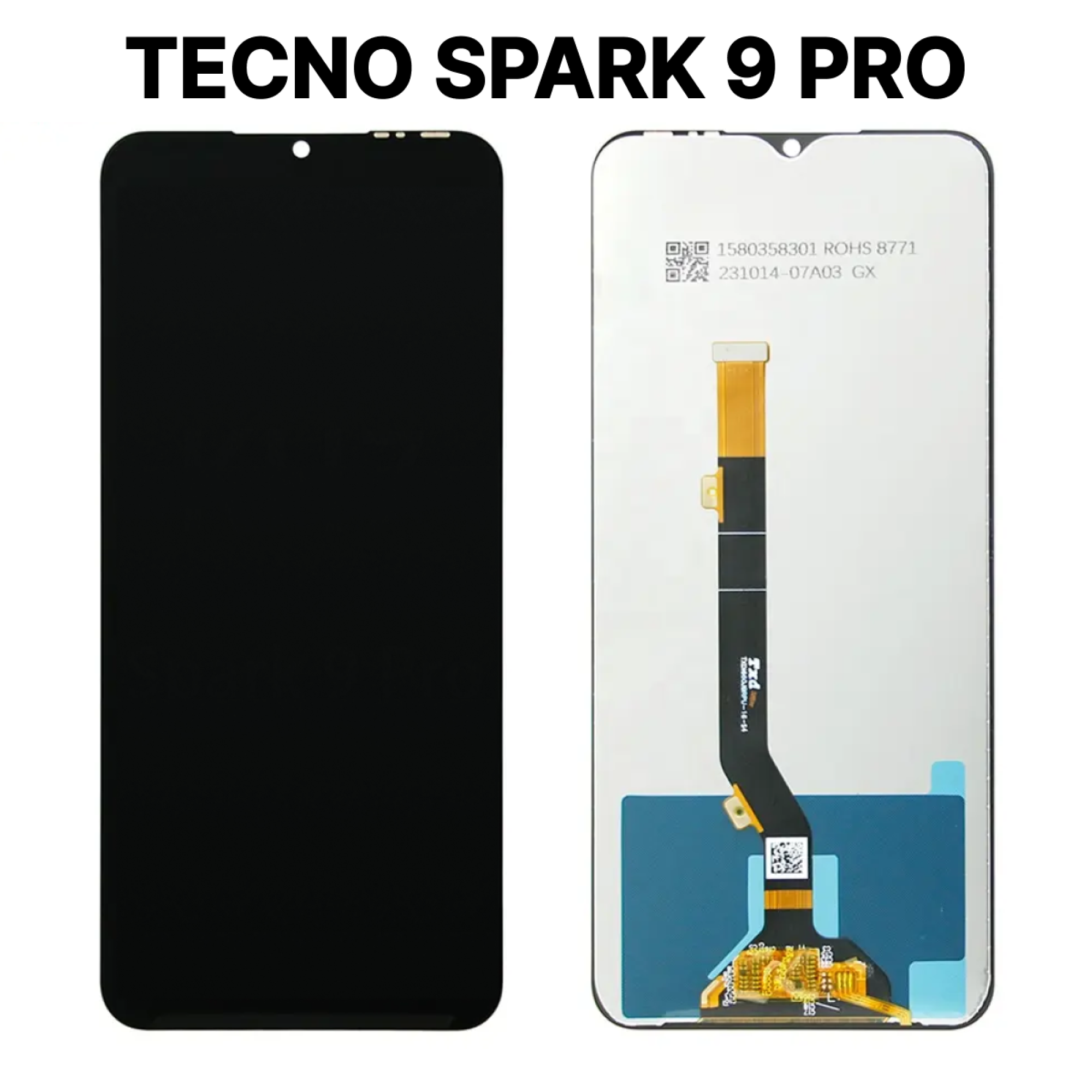 Дисплей (экран) для Tecno Spark 9 Pro c тачскрином, черный - фото
