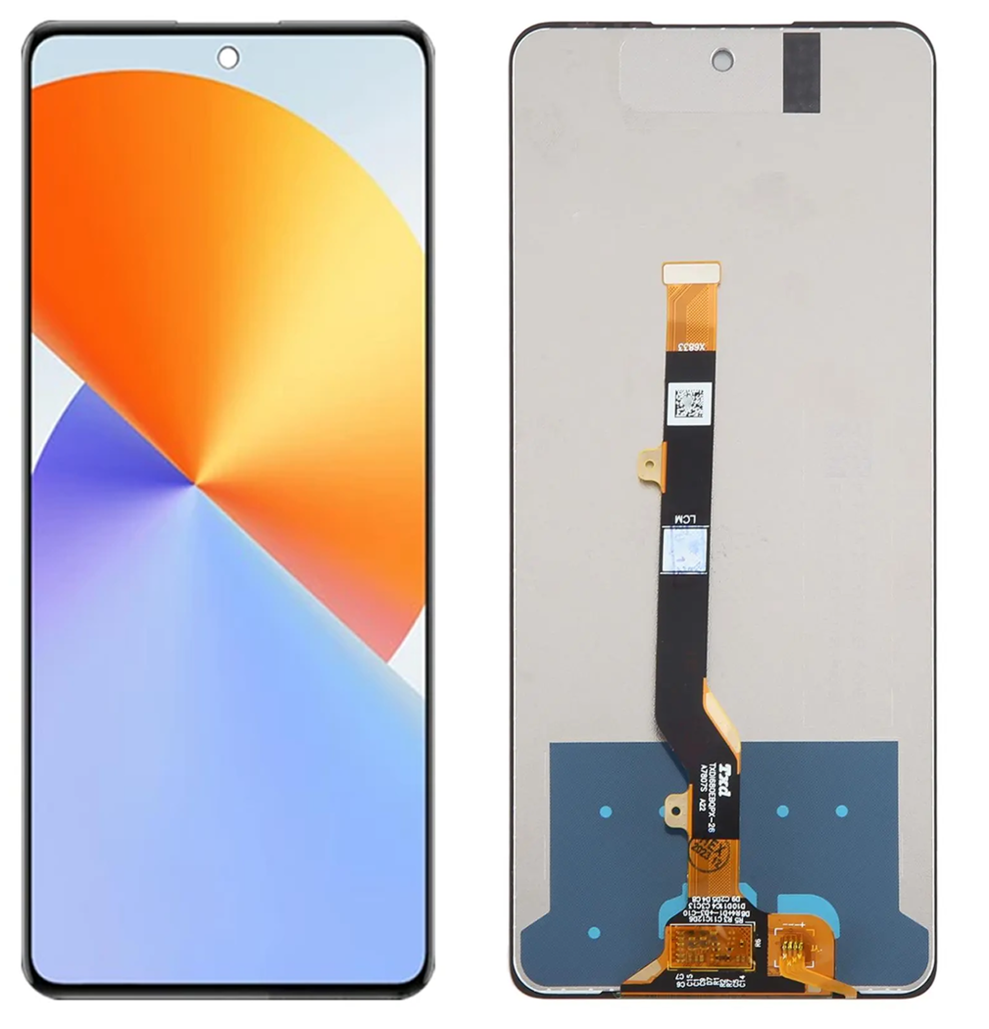 Дисплей (экран) для Tecno Spark 10 Pro c тачскрином, черный - фото