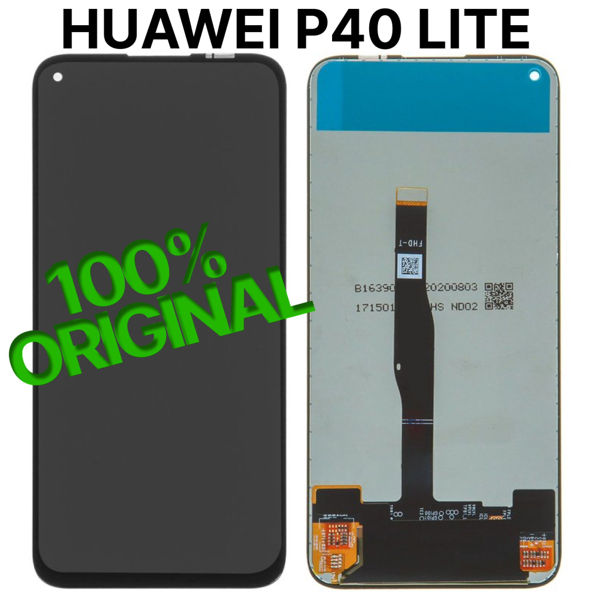 Дисплей (экран) для Huawei P40 Lite (JNY-LX1) Original 100% c тачскрином, черный - фото