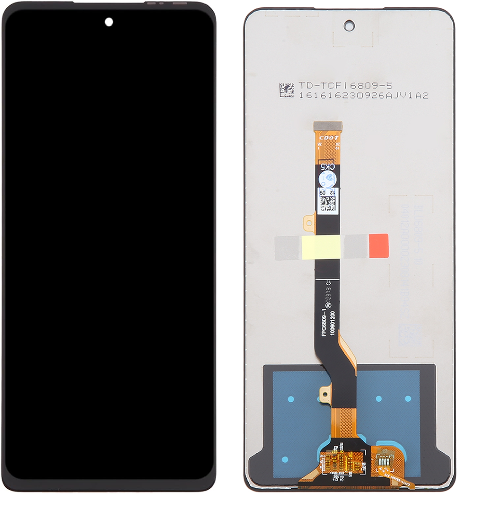 Дисплей (экран) для Tecno Spark 10 Pro Original 100% c тачскрином, черный - фото