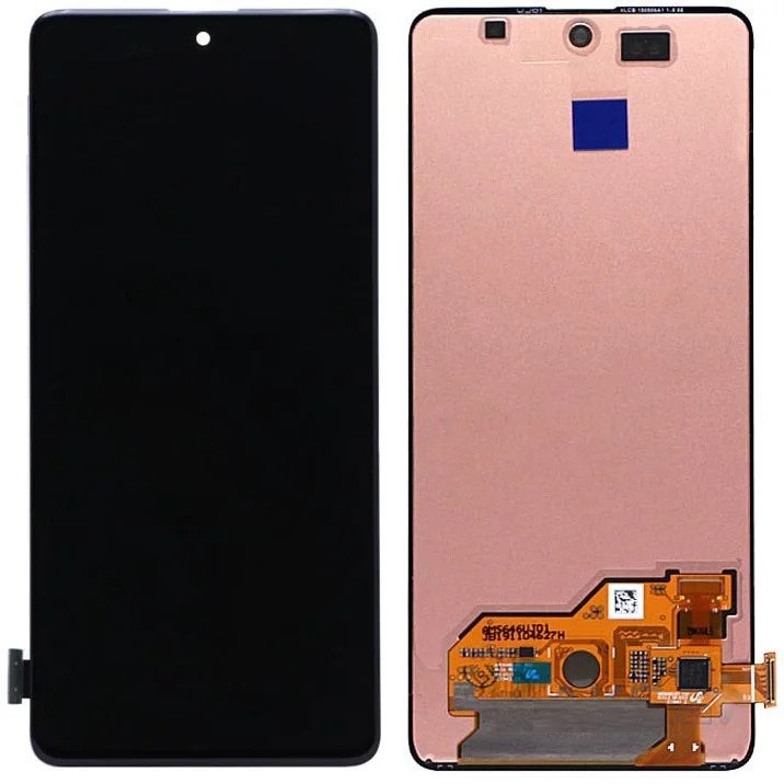 Дисплей (экран) для Samsung Galaxy A51 (A515) short size Glass с тачскрином, черный