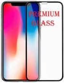 Защитное стекло для Apple iPhone XS (Premium Glass) с полной проклейкой (Full Screen), черное - фото