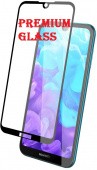 Защитное стекло для Huawei Y9s (Premium Glass) с полной проклейкой (Full Screen), черное - фото