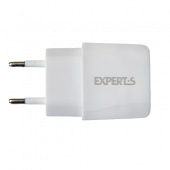 Сетевое зарядное устройство EXPERTS TCU-25 на 2 USB (2.1A), белое - фото