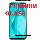 Защитное стекло для Huawei P40 Lite (Premium Glass) с полной проклейкой (Full Screen), черное - фото