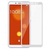 Защитное стекло для Xiaomi Redmi Note 5 с полной проклейкой (Full Screen), белое - фото
