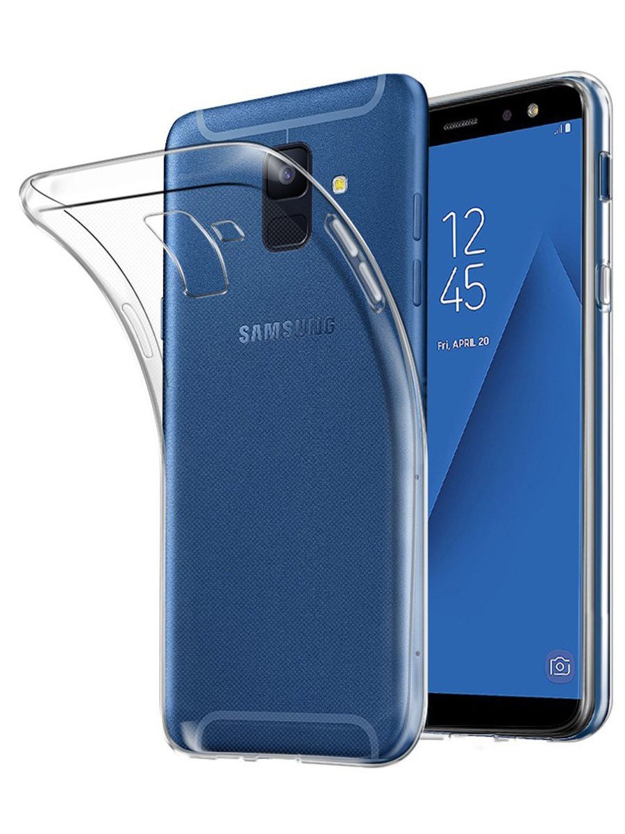 Силиконовый чехол для Samsung Galaxy A6 (2018) Experts Lux, прозрачный - фото