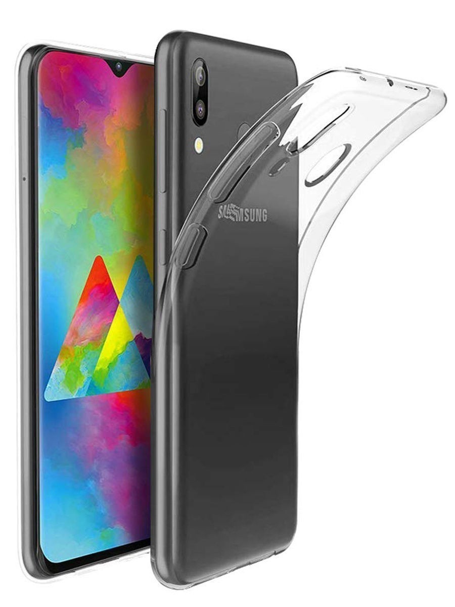 Силиконовый чехол для Samsung Galaxy M20 Experts Lux, прозрачный - фото