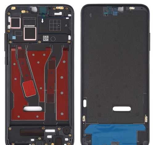 Средняя часть (рамка) для Huawei Honor 8X, черная - фото