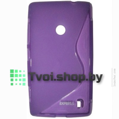 Чехол для Nokia Lumia 520/ 525 силикон Experts TPU Case, фиолетовый - фото