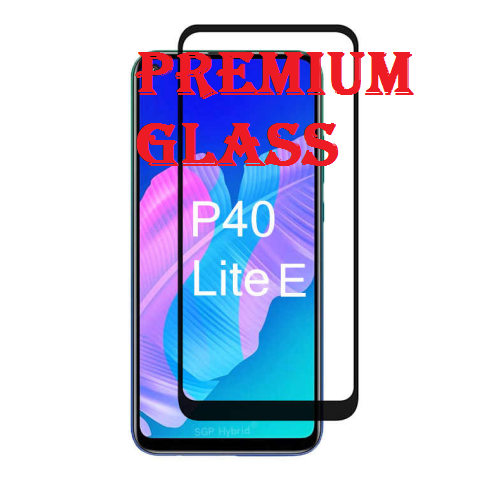 Защитное стекло для Huawei P40 Lite E (Premium Glass) с полной проклейкой (Full Screen), черное