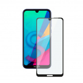 Защитное стекло для Huawei P Smart 2019 с полной проклейкой (Full Screen), черное - фото