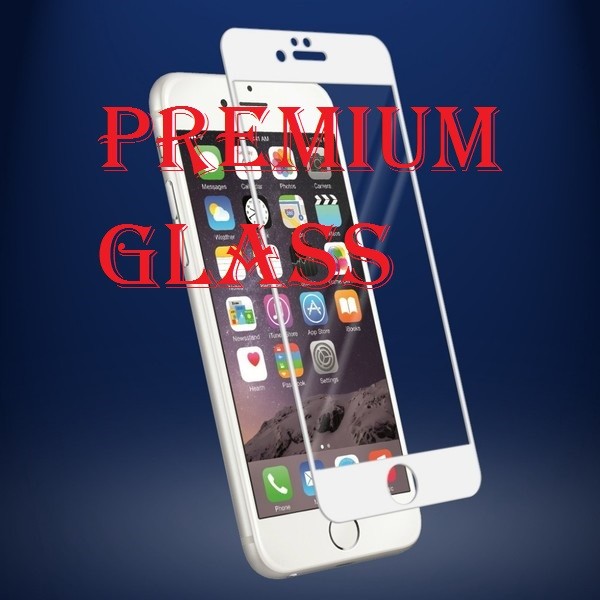 Защитное стекло для Apple iPhone 7 (Premium Glass) с полной проклейкой (Full Screen), белое - фото