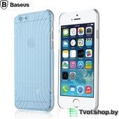 Чехол для iPhone 6/ 6s накладка Baseus для iPhone 6/ 6s 3D пластик, голубый - фото