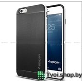 Чехол для iPhone 6/ 6s накладка SGP (2 в 1), черный с белым бампером - фото