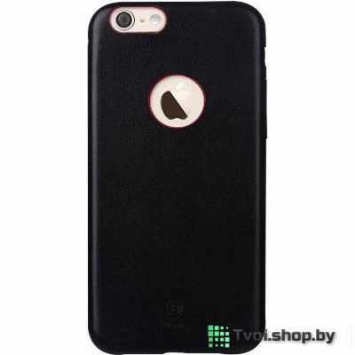 Чехол для iPhone 6/ 6s накладка Baseus черный, кожаный - фото