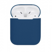Силиконовый чехол для Apple Airpods, синий - фото
