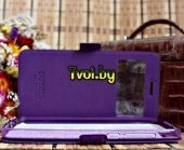 Чехол для Nokia 3 книга с окошком Experts, фиолетовый - фото