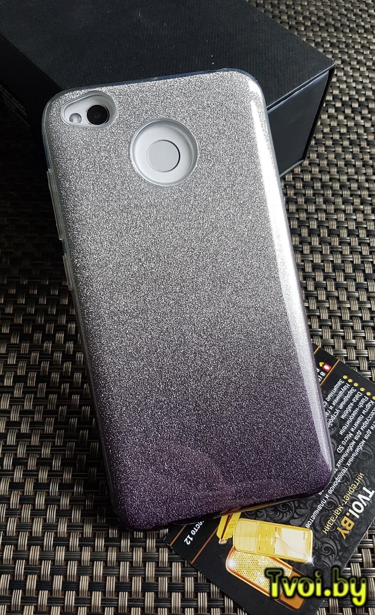 Чехол для Xiaomi Redmi 4x накладка Fashion (3 в 1), черный - фото4