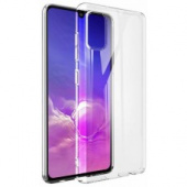 Силиконовый чехол для Samsung Galaxy A41 (2 мм), прозрачный - фото