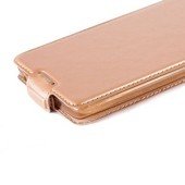 Чехол для ZTE Blade Q Lux 3G блокнот Experts Slim Flip Case LS, золотой - фото