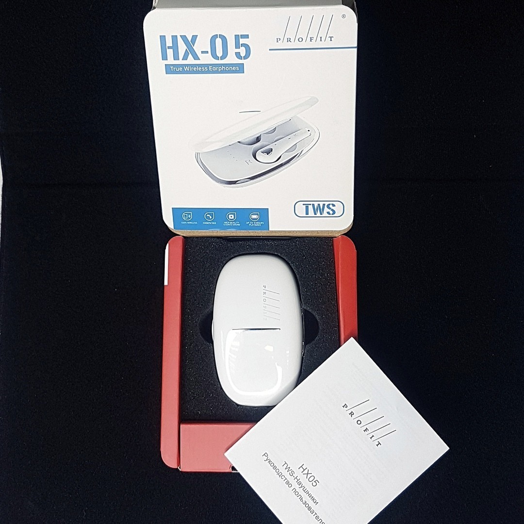 Беспроводные наушники HX05 TWS, белые