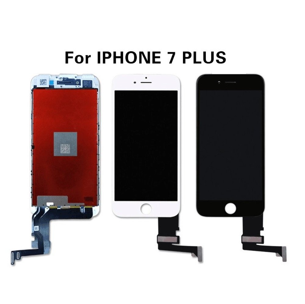 Дисплей (экран) для Apple iPhone 7 Plus (с тачскрином и рамкой) аналог, white - фото3
