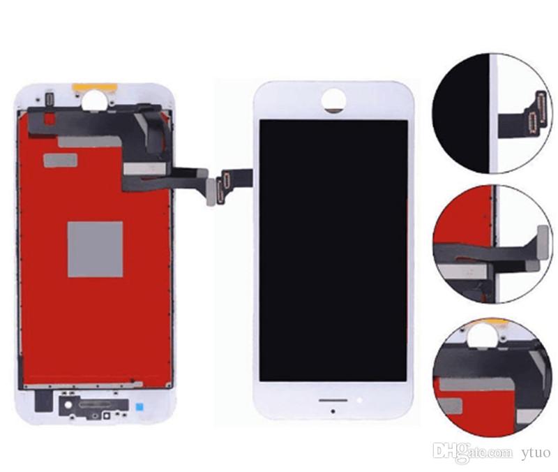 Дисплей (экран) для Apple iPhone 7 (с тачскрином и рамкой) аналог, white - фото2