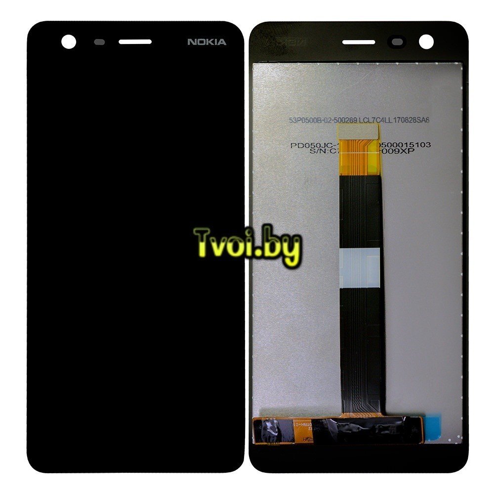Дисплей (экран) для Nokia 2 (TA-1029) c тачскрином, (Black) - фото