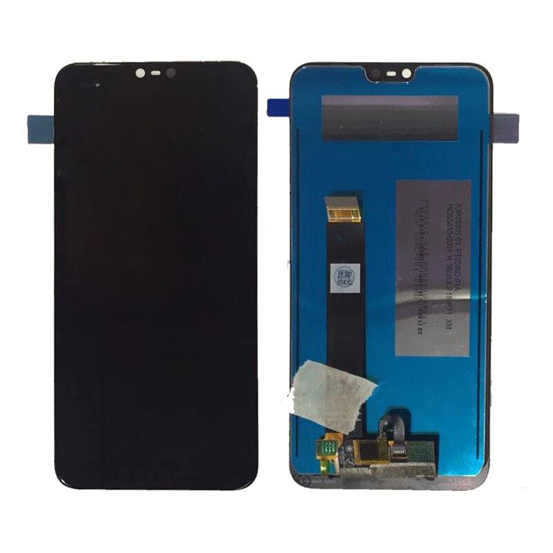 Дисплей (экран) для Nokia 7.1 c тачскрином, черный - фото