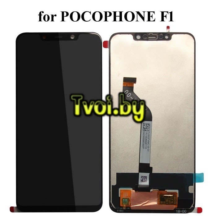 Дисплей (экран) для Xiaomi Pocophone F1 c тачскрином, (black)