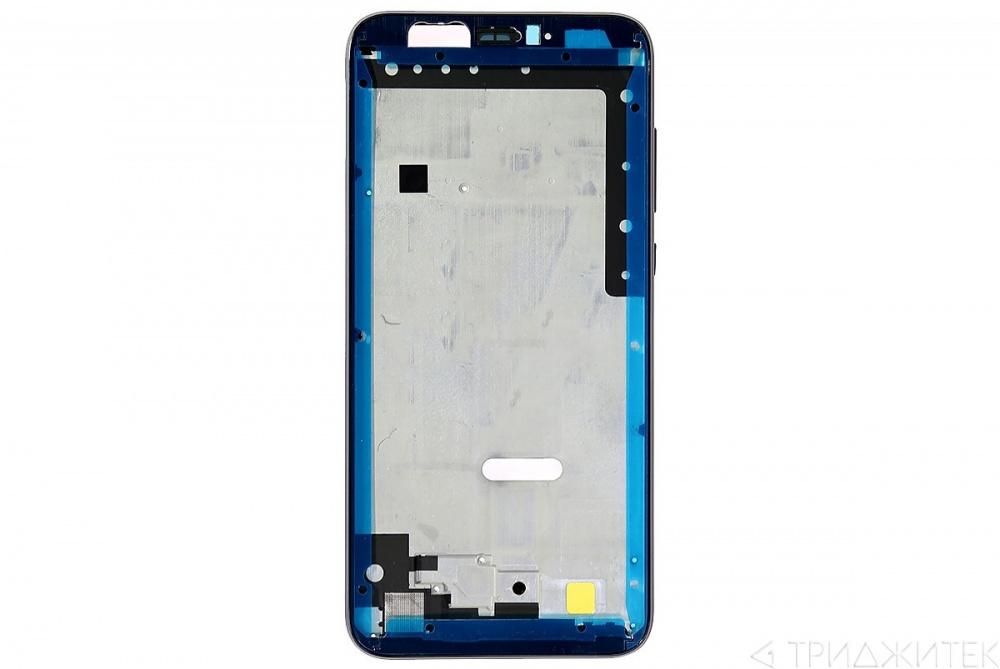 Средняя часть (рамка) для Huawei Honor 9 Lite, синяя - фото