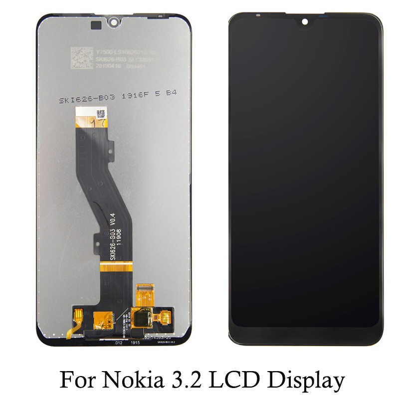 Дисплей (экран) для Nokia 3.2 c тачскрином, черный - фото