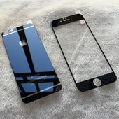 Защитное стекло для iPhone 6/ 6s (2 в 1), черное - фото