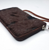 Универсальный чехол-сумка с молнией, темно-коричневый - фото