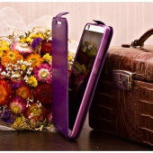 Чехол для Huawei Ascend P6 блокнот Experts Slim Flip Case, фиолетовый - фото