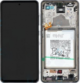 Дисплей (экран) для Samsung Galaxy A72 (A725) Original 100% в сборе с акб c тачскрином, черный - фото