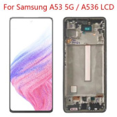 Дисплей (экран) для Samsung Galaxy A53 (A536) Original 100% с тачскрином (с рамкой), черный - фото