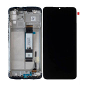 Дисплей (экран) для Xiaomi Poco M3 c тачскрином и рамкой, черный - фото