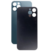 Задняя крышка для Apple iPhone 12 Pro (широкое отверстие под камеру), синяя - фото