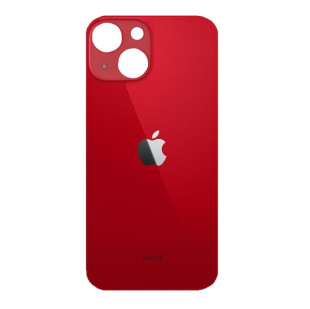 Задняя крышка для Apple iPhone 13 mini (широкое отверстие под камеру), красная - фото