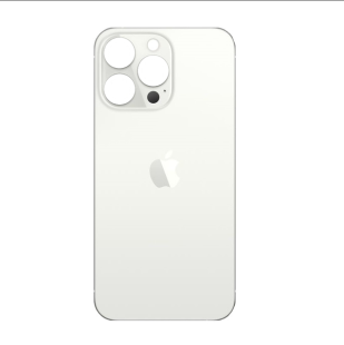 Задняя крышка для Apple iPhone 13 Pro (широкое отверстие под камеру), белая - фото