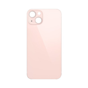 Задняя крышка для Apple iPhone 13 (широкое отверстие под камеру), розовая - фото