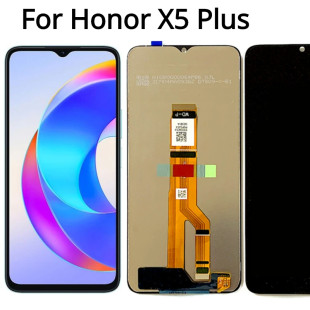 Дисплей (экран) для Honor X5 Plus Original 100% c тачскрином, черный - фото