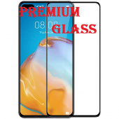 Защитное стекло для Huawei P40 (Premium Glass) с полной проклейкой (Full Screen), черное - фото