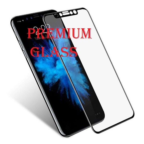 Защитное стекло для Apple iPhone X (Premium Glass) с полной проклейкой (Full Screen), черное - фото