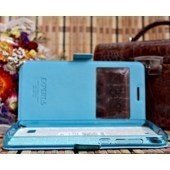 Чехол для Lenovo S90/ Sisley книга с окошком Experts Slim Book Case LS, голубой - фото