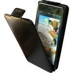 Чехол для Sony Xperia M2 блокнот Experts Slim Flip Case LS, черный - фото