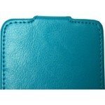 Чехол для HTC One mini блокнот Experts Slim Flip Case, голубой - фото